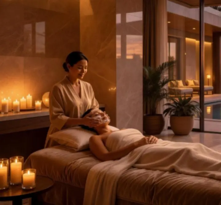 Gosti opušteni u wellness prostoru Casine Luxe resorta uživajući u spa atmosferi.